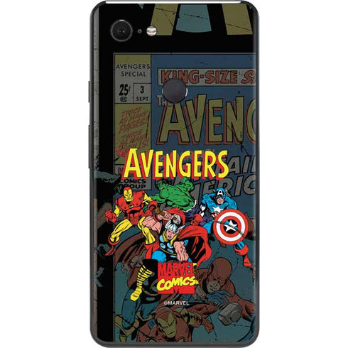Marvel Classic Comics Avengers Assemble Google Pixel 3 XL Skin